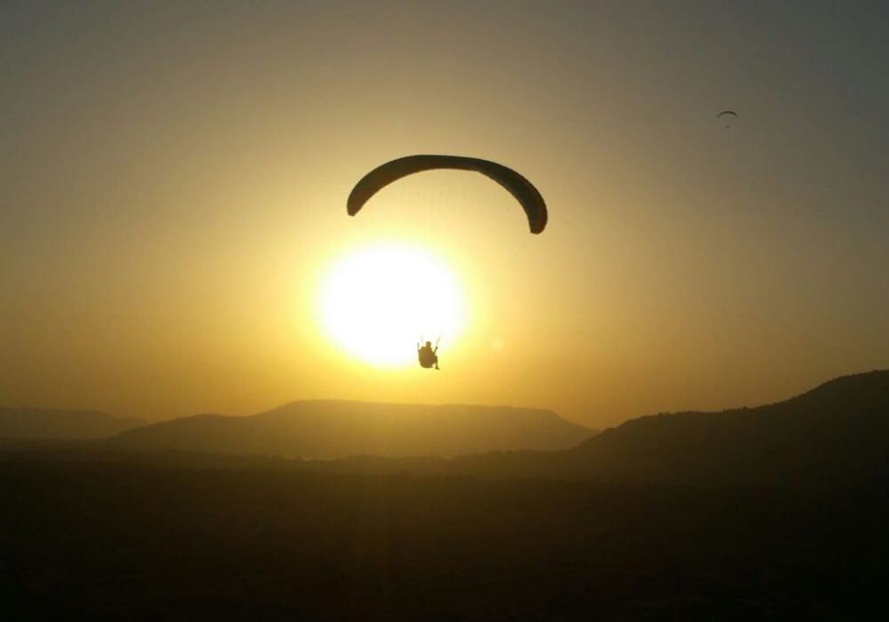 Summer Paragliding with Nirvana Adventures at  Shelar